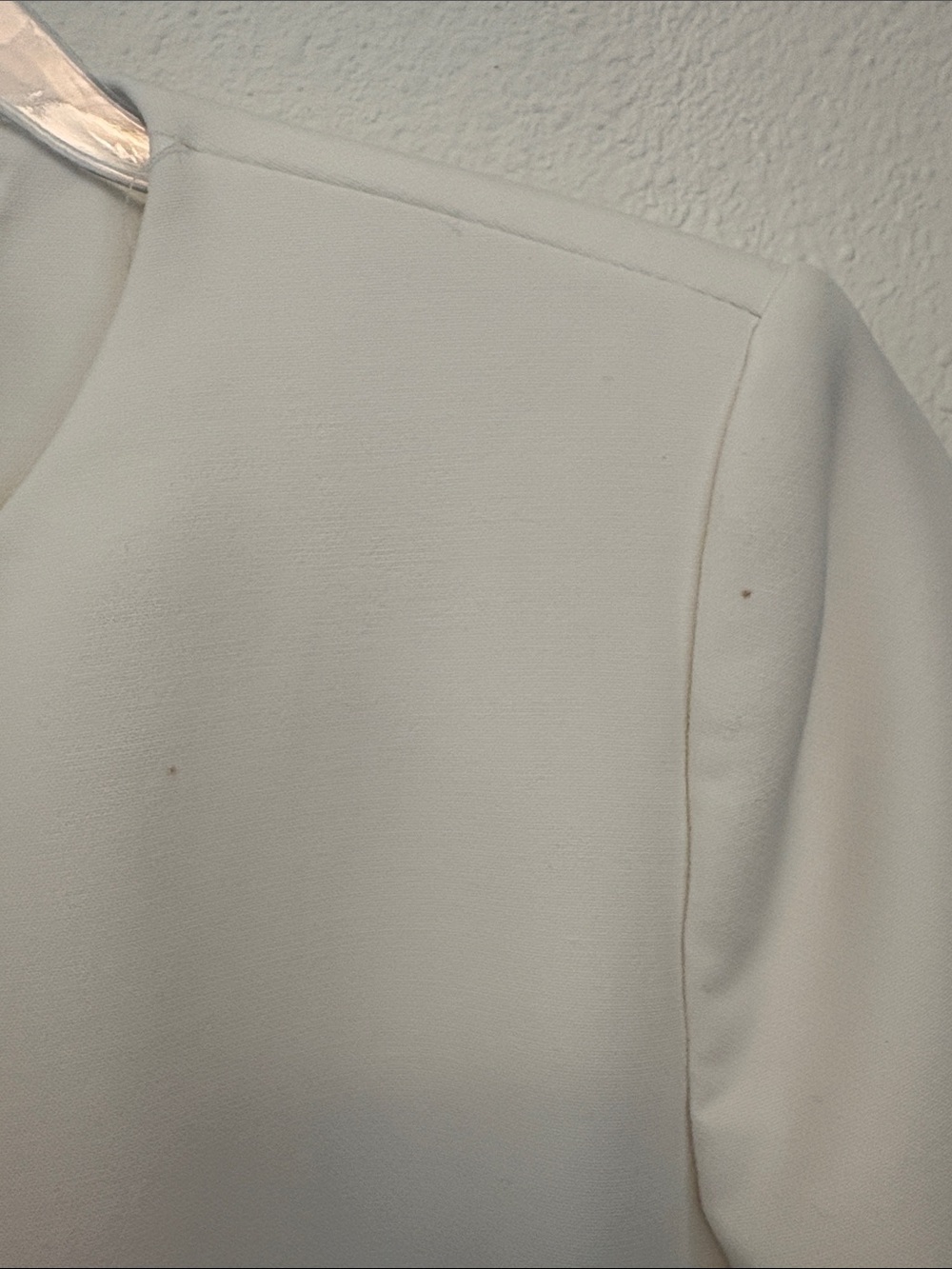 ZARA White Collarless Longline Blazer - Picture 6 of 6
